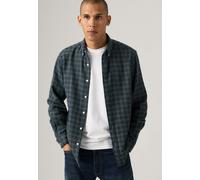 Camisa auténtica con botones Hombre Talla L. Color Azul