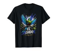 Camisa Bandera El Salvador, El Salvador Mapa, Salvador para Mujeres Camiseta gráfica económica, Hombre, Negro, XL