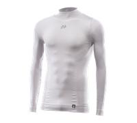 Camisa base de manga larga y cuello alto para 4 estaciones SIXS TS3 V2 Plateado/BlancoXS/S Plateado,Blanco