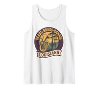 Camisa Beads Brass Bayous de Louisiana Mardi Gras Jazz Band Camiseta sin Mangas