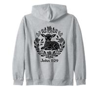 Camisa Behold The Lamb John 1:29 con Las Escrituras sobre la fe Cristiana Sudadera con Capucha