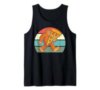 Camisa Bigfoot para amantes de la pizza, Sasquatch con rebanada gigante Camiseta sin Mangas