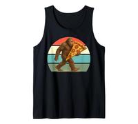 Camisa Bigfoot para amantes de la pizza, Sasquatch con rebanada gigante Camiseta sin Mangas