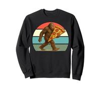 Camisa Bigfoot para amantes de la pizza, Sasquatch con rebanada gigante Sudadera