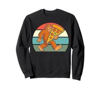 Camisa Bigfoot para amantes de la pizza, Sasquatch con rebanada gigante Sudadera