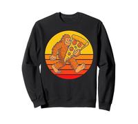 Camisa Bigfoot para amantes de la pizza, Sasquatch con rebanada gigante Sudadera