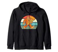 Camisa Bigfoot para amantes de la pizza, Sasquatch con rebanada gigante Sudadera con Capucha