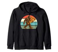 Camisa Bigfoot para amantes de la pizza, Sasquatch con rebanada gigante Sudadera con Capucha