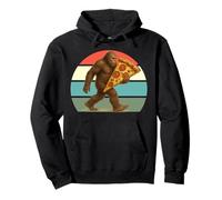 Camisa Bigfoot para amantes de la pizza, Sasquatch con rebanada gigante Sudadera con Capucha