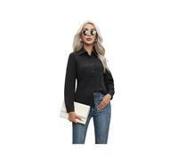 Camisa Blanca, Camisas de Negocios a la Moda para Mujer, Blusa de Manga Larga para Oficina para Mujer, Ropa Ajustada para Mujer, Camisa con Botones, Tops básicos para Mujer
