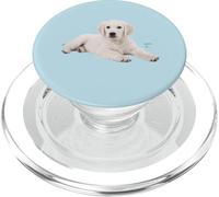 Camisa Blanca de Labrador Retriever Amarilla Love Lab Mom Dog Dad PopSockets PopGrip para MagSafe