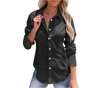 Camisa Blanca Mujer, Camisas Mujer Manga Larga, Camisa Mujer de Slim con Cuello Francés, para El Trabajo, Informal, para Negocios, Oficina