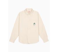 Camisa bordado Brain Dead x Brooks Brothers California para hombre Beige XL
