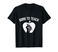 Camisa Born To Teach, Apple Pencil Fist, Orgullosa, Regalo para Profesores Camiseta