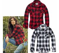 Brandit Amy Flanell Ladies Camisa, rojo/negro, Talla 3XL