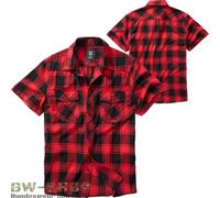 CAMISA BRANDIT CHECK MANGA CORTA LEÑADOR CAMISA A CUADROS HOMBRE FRANELA...