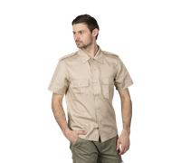 Brandit Camisa US 1/2 manga para hombre Beige Talla S