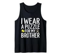 Camisa Brother Autism I Wear Puzzle for My Brother Camiseta sin Mangas