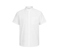 Camisa Camarero Manga Corta Blanca Cuello Polo Uniforme Hostelería 827B | 65% Poliéster, 35% Algodón, 110g/m², Cierre Botón, Lavable Máquina, Transpirable, Restaurante Bar Hotel Sala Servicio