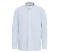 Camisa Camel Active Para Hombre Regular Fit Azul Rayas 9S02 409102 45 Sky Blue