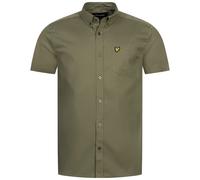 Camisa Casual De Hombre Lyle & Scott De Popelín Verde Nueva