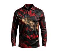 Camisa Casual de Moda para Hombre, Camisa Estampada para un guardarropa ele | Camisetas Graciosas Hombre Blanca Comprar 4xl Gris Montaña Oscuro Ninos Playeras Dibujos Dibujo Doble