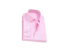 Camisa casual de negocios a rayas y cuadros para hombre, ajuste regular, manga larga, adecuada para ocasiones de trabajo social, Pnnrk, XL