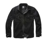 Brandit Corduroy Classic Shirt Long SL, Color: Black, Size: XXL