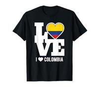 Camisa Colombiana I Love Colombia Bandera Raíces América del Sur Camiseta