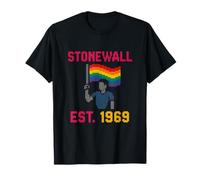Camisa colorida LGBTQ del orgullo gay Stonewall 1969 Camiseta