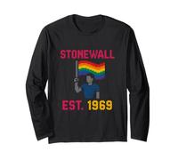 Camisa colorida LGBTQ del orgullo gay Stonewall 1969 Manga Larga