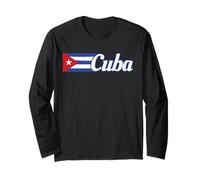 Camisa con Bandera Cubana Mes de la Herencia Hispana Manga Larga