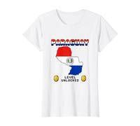Camisa con la Bandera de Paraguay, Mapa de Paraguay, Paraguay para niños y niñas Camiseta gráfica económica, Mujer, Blanco, XL