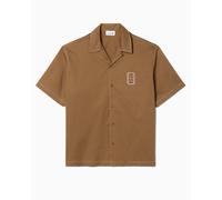 Camisa con logo Relaxed de manga corta Lacoste Runway para hombre Marrón 39