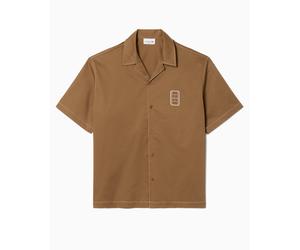 Camisa con logo Relaxed de manga corta Lacoste Runway para hombre Marrón 40