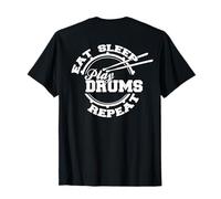 Camisa con repetición de batería Eat Sleep Play Drums, Camiseta