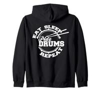 Camisa con repetición de batería Eat Sleep Play Drums, Sudadera con Capucha