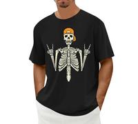 Camisa con texto en inglés "I am Fine It's Not My Bloody Splatter Bloody Halloween Im Fine Accesorios de disfraz Problem Resolved Halloween Funny Scary Tops de manga corta sangriento, tela sangrienta