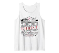 Camisa con versículo bíblico I Can Do All Things Through Christ Camiseta sin Mangas