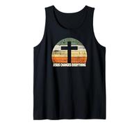 Camisa Cristiana con Texto en inglés Jesus Changes Everything Camiseta sin Mangas