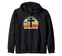 Camisa Cristiana con Texto en inglés Jesus Changes Everything Sudadera con Capucha