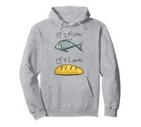 Camisa Cristiana Mujeres Niños Niñas Cinco Panes Dos Peces Jesús Sudadera con Capucha