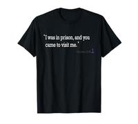 Camisa cristiana para ex preso | Mateo 25:36 Camiseta