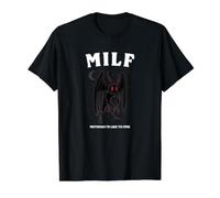 Camisa Cryptid Mothman Milf Mothman Cryptozoology Cryptidcore Camiseta gráfica económica, Hombre, Negro, L