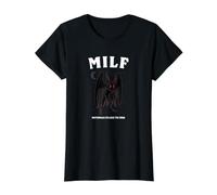 Camisa Cryptid Mothman Milf Mothman Cryptozoology Cryptidcore Camiseta gráfica económica, Mujer, Negro, XL