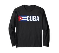 Camisa Cuba Bandera Cubana Mes de la Herencia Hispana Patriótica Manga Larga
