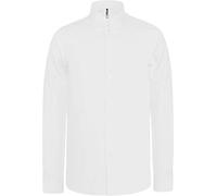 Camisa cuello mao de manga larga de Kariban, blanco, K5154862646526
