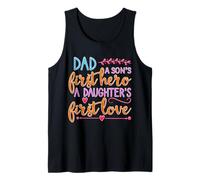 Camisa Dad A Sons First Hero A Daughter First Love para Hombre Camiseta sin Mangas