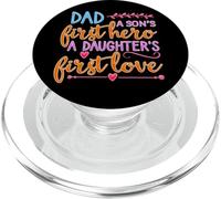 Camisa Dad A Sons First Hero A Daughter First Love para Hombre PopSockets PopGrip para MagSafe