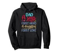 Camisa Dad A Sons First Hero A Daughter First Love para Hombre Sudadera con Capucha